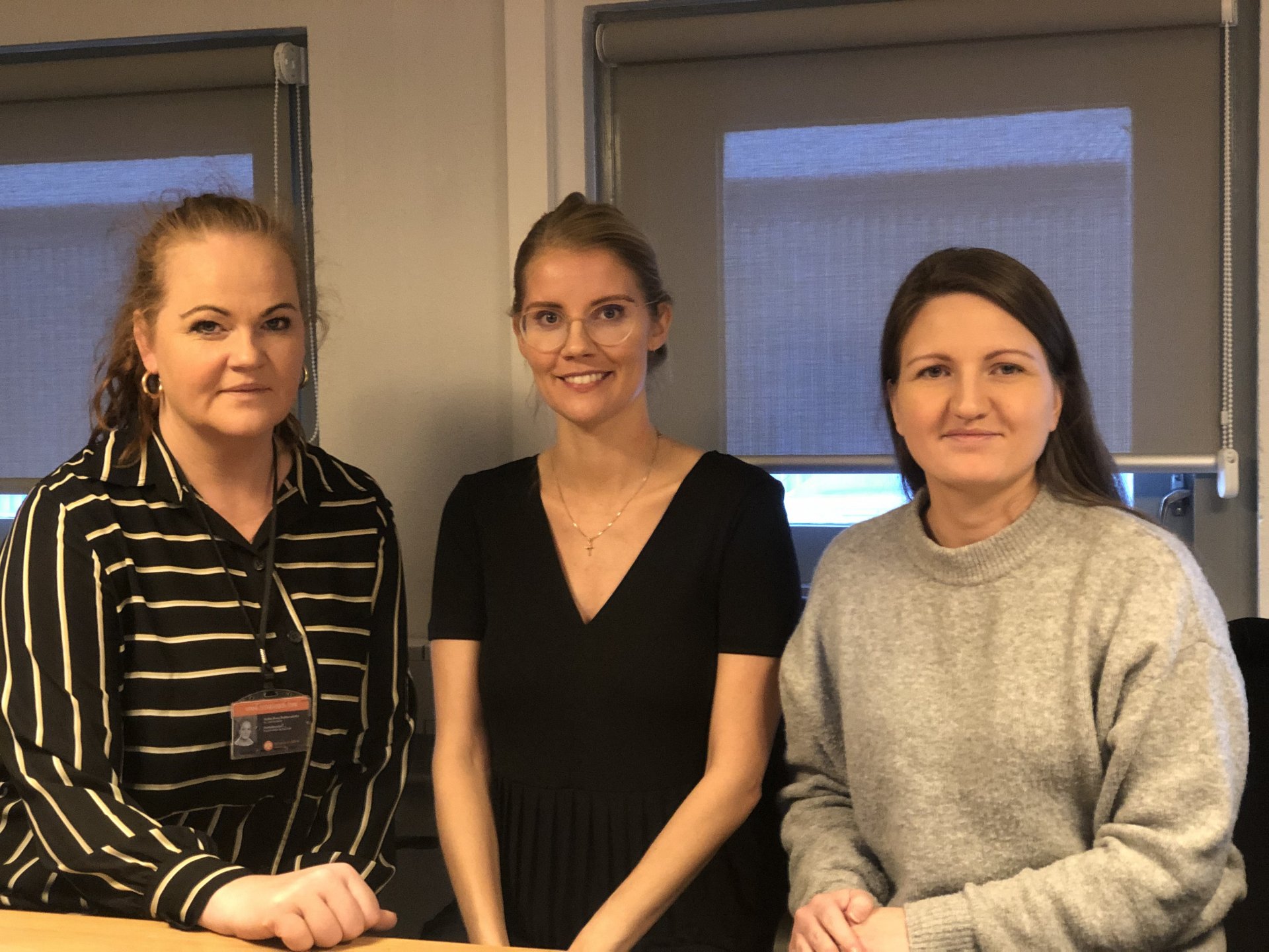 Hulda Birna Kjærnested Baldursdóttir verkefnastjóri Nýsköpunarmiðstöðvar og frumkvöðlarnir Svala Jónsdóttir og Rósa Dögg.