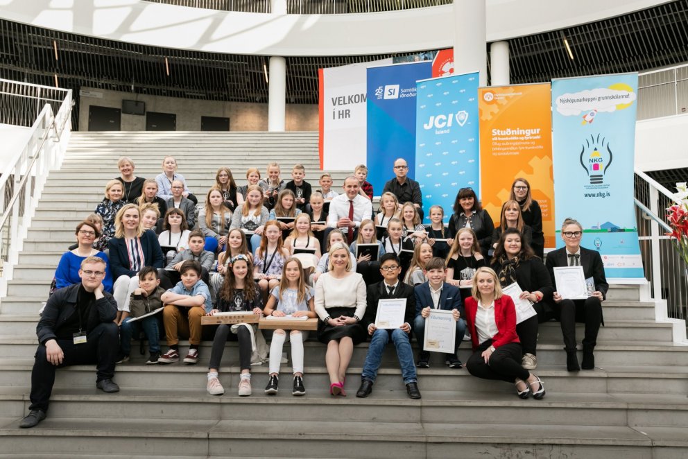 Hafragrautaruppáhellarinn vann Nýsköpunarkeppni grunnskóla
