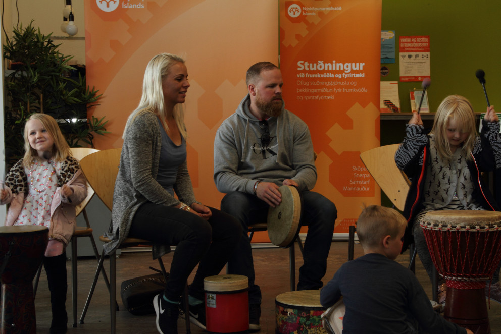 Frábær stemmning á takt- og tóngerðarsmiðju