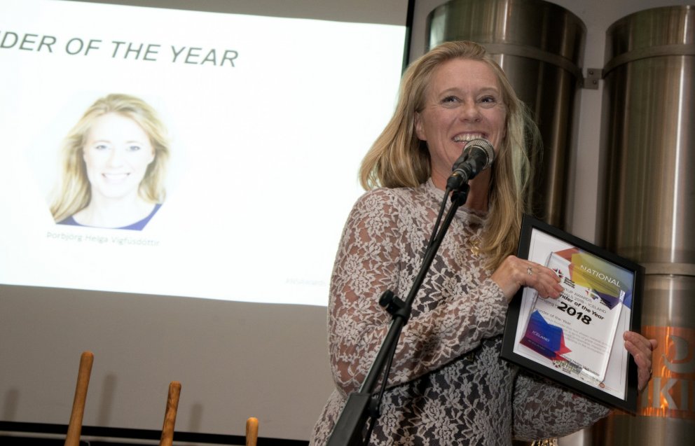 Stofnandi ársins Þorbjörg Helga Vigfúsdóttir
(Mynd: Lárus Karl Ingason)