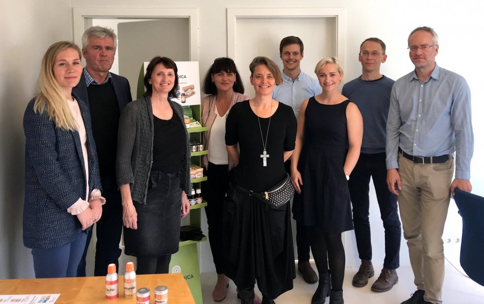 Frá heimsókn Nýsköpunarmiðstöðvar Íslands til SagaNatura.