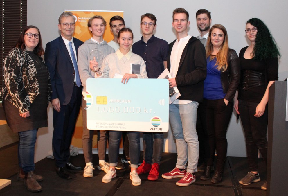 Mosaflísar frá MR unnu Mema - Nýsköpunarhraðal framhaldsskólanna