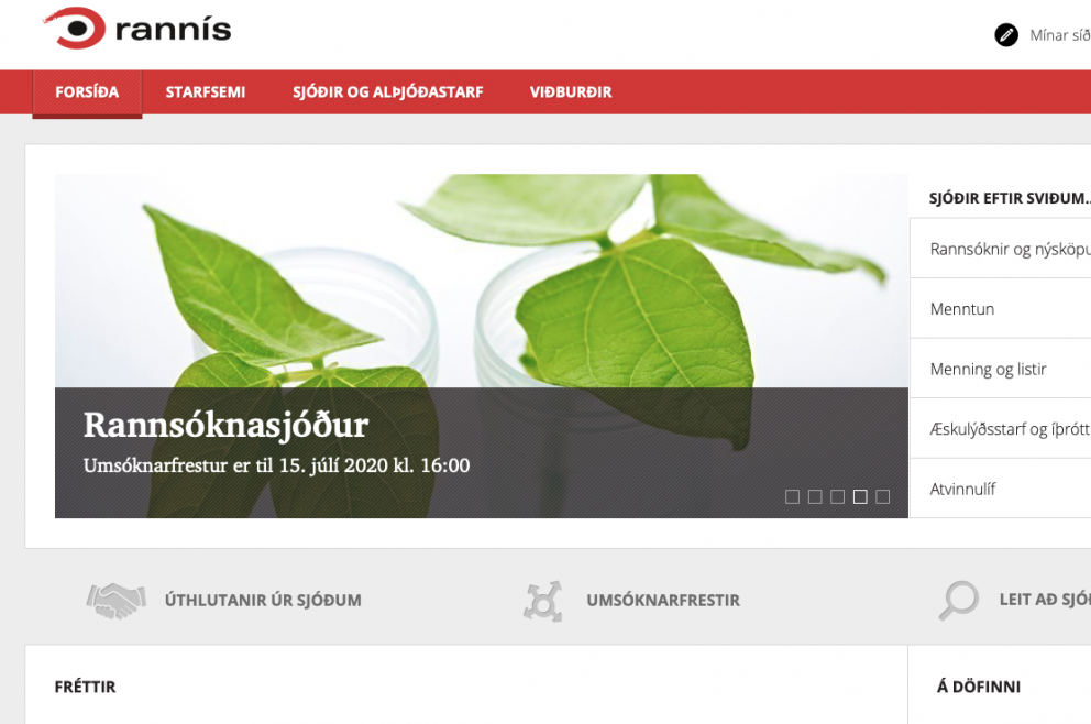 Styrkjaúthlutanir Tækniþróunarsjóðs