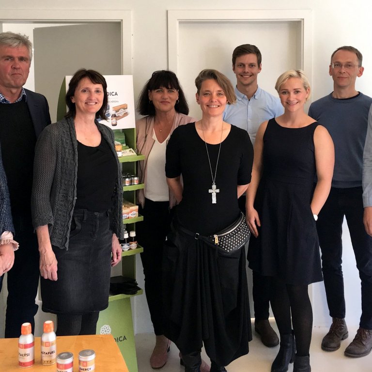 Frá heimsókn Nýsköpunarmiðstöðvar Íslands til SagaNatura.