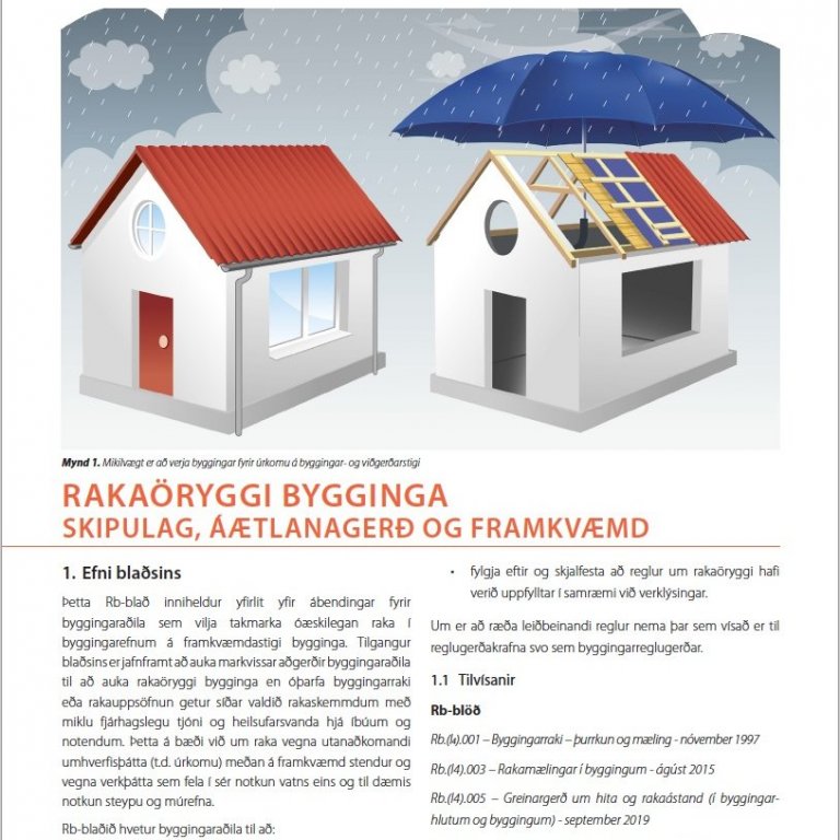 Nýja Rb blaðið um rakaöryggi bygginga